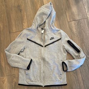 Nike Tech zip front hoodie large